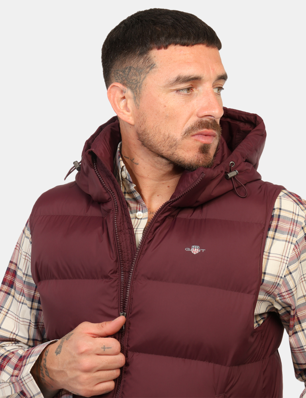 700666-D-CC_BORDEAUX_AI26_3 Smanicato Gant Bordeaux tg.M - Smanicato GANT Bordeaux da uomo Lo Smanicato GANT Bordeaux da uomo è il capo ideale per chi d