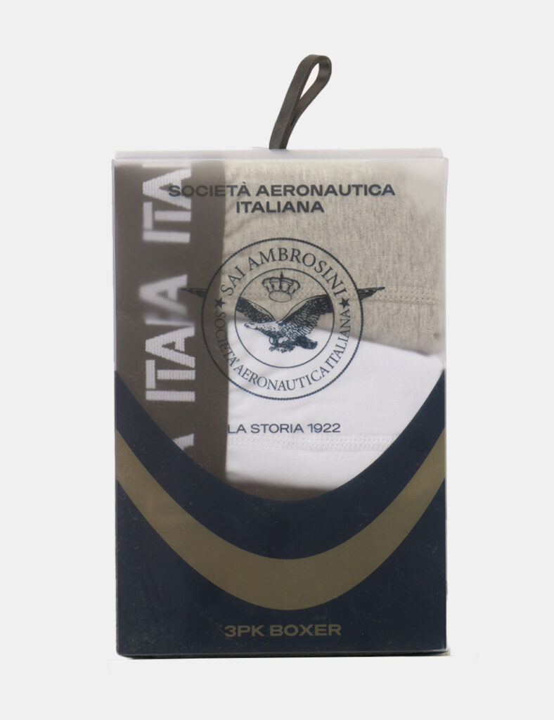 abbigliamento uomo Aeronautica Militare scontato - Pack 3 Boxer Aeronautica Italiana
