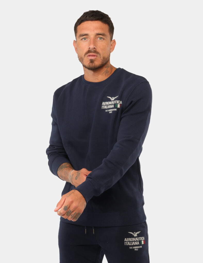 Felpa Aeronautica Italiana Blu