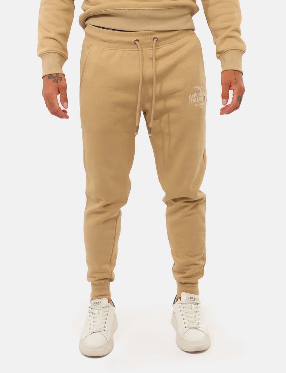 ARI6PT011342U-SC_CAMEL_AI26_06 Pantalone Aeronautica Italiana Beige - Pantalone Aeronautica Italiana Beige da uomo Il Pantalone AERONAUTICA ITALIANA Beige