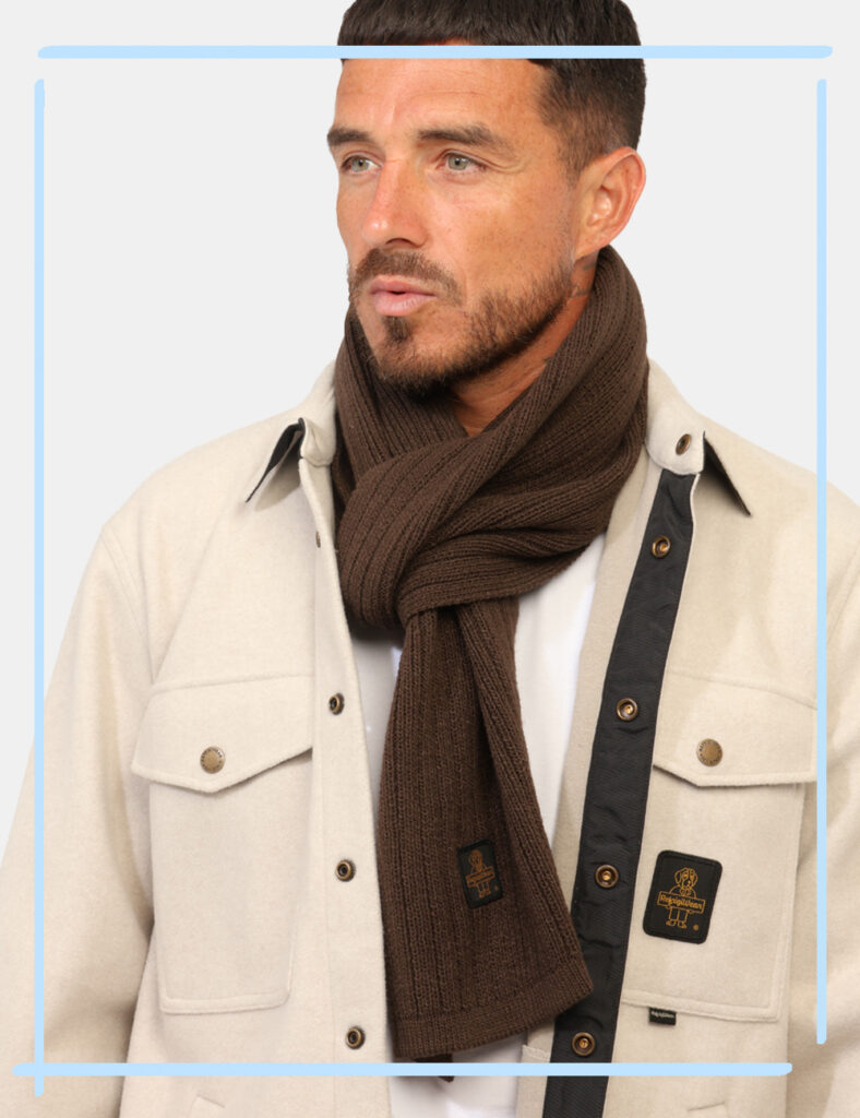 Accessori da uomo firmati - Sciarpa Refrigiwear Marrone