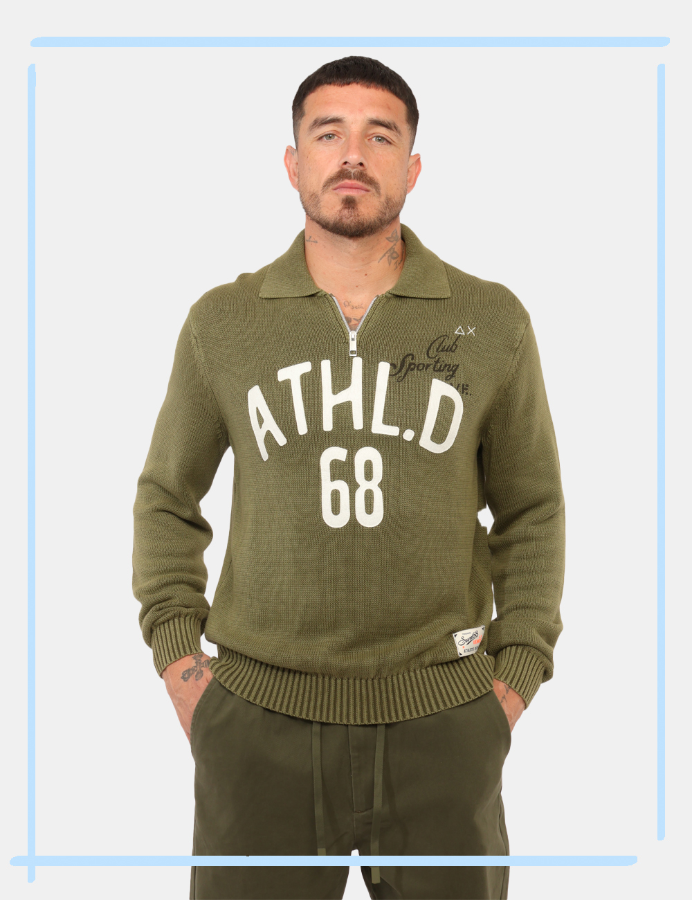 CPK46187-N-CC_VERDE_AI26_1 Maglia Sun68 Verde tg.L - Maglia SUN68 Verde da uomo La Maglia SUN68 Verde è un capo versatile e contemporaneo, perfetto per