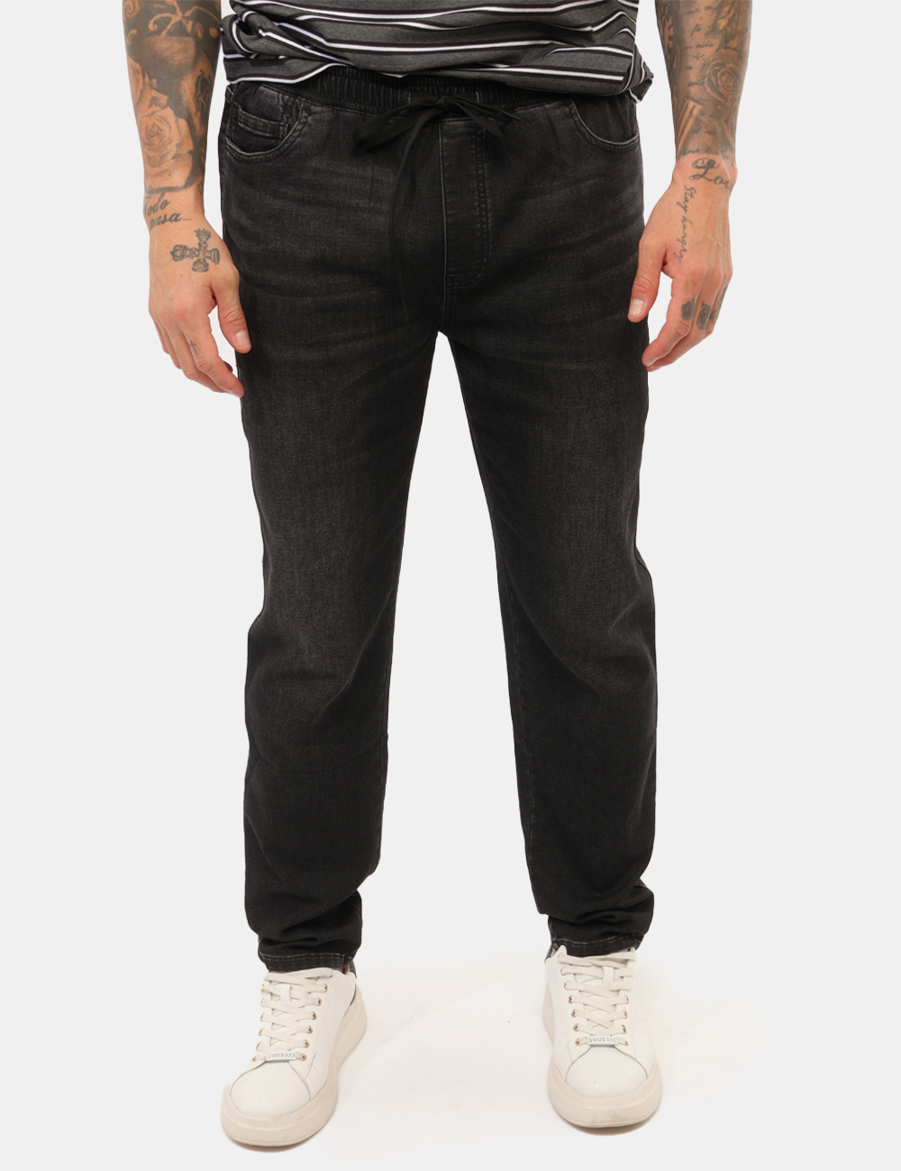 CPP46107-N-CC_GRIGIO_AI26_5 Pantalone Sun68 Nero tg.L - Pantalone SUN68 Nero da uomo Il Pantalone SUN68 Nero è il capo ideale per chi desidera unire com
