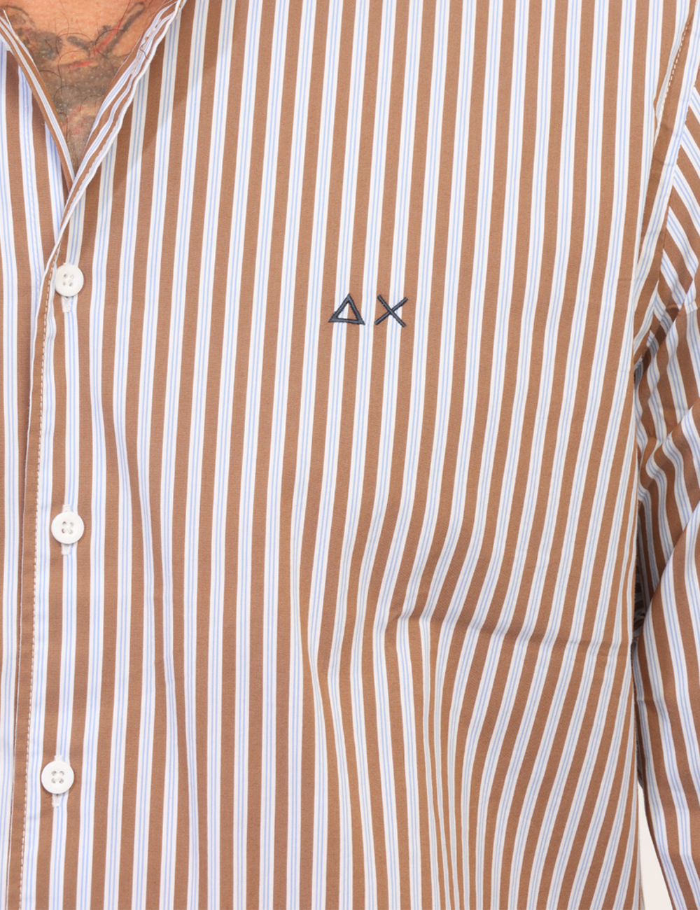 CPS46102-N-CC_MARRONE_AI26_3 Camicia Sun68 Beige tg.L - Camicia SUN68 Beige da uomo La Camicia SUN68 Beige è il capo perfetto per chi cerca uno stile raf