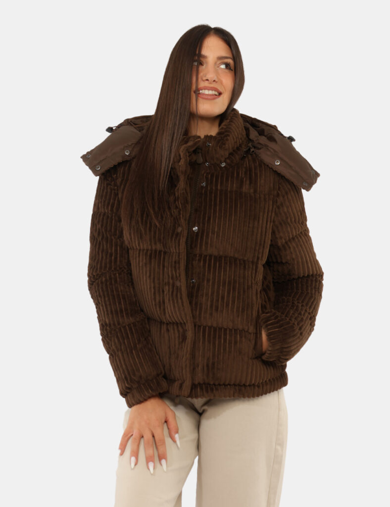 Abbigliamento donna scontato - Piumino Save The Duck Marrone tg.S