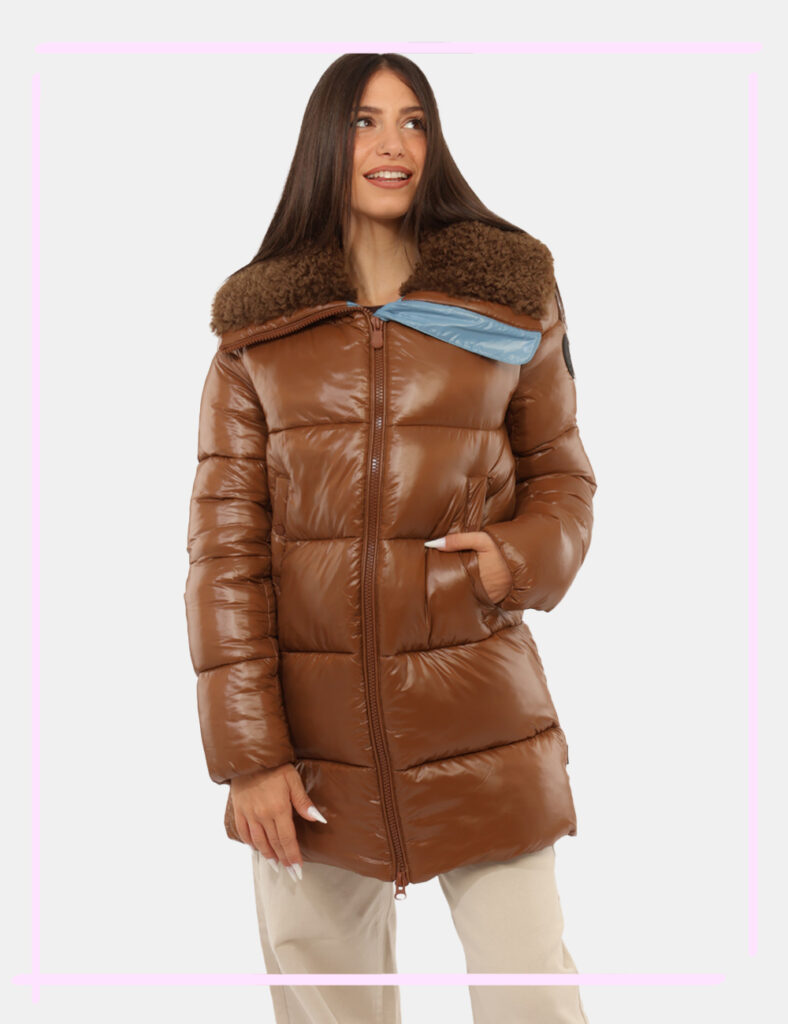 Abbigliamento donna scontato - Piumino Save The Duck Marrone tg.S