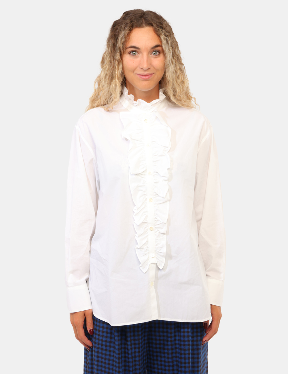DC5324-D-CC_BIANCO_AI26_6 Camicia Ottod'Ame Bianca tg.S - Camicia Ottod'Ame BiancaLa Camicia Ottod'Ame Bianca è un capo intramontabile che interpreta