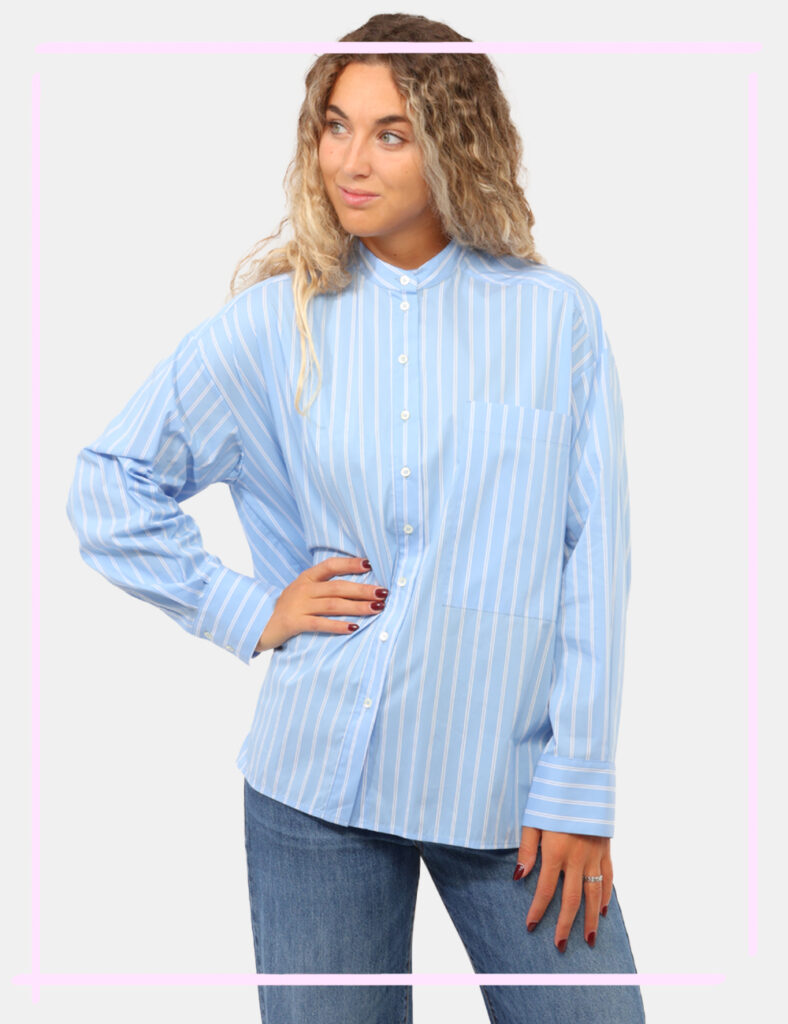 Abbigliamento donna scontato - Camicia Ottod'Ame Azzurra tg.S