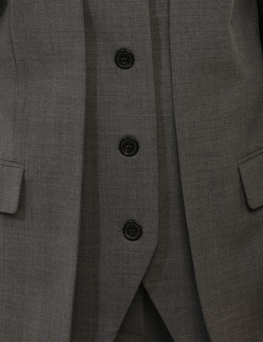 DG6243-D-CC_GRIGIO_AI26_3 Gilet Ottod'Ame Grigio tg.S - Gilet Ottod'Ame Grigio Il Gilet Ottod'Ame Grigio è un capo essenziale dal fascino contemporane