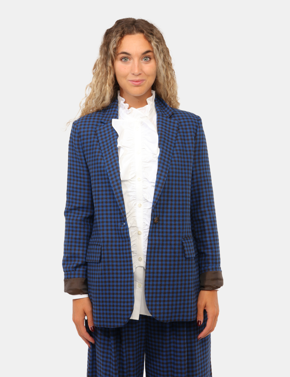 DG6252-D-CC_BLU_AI26_7 Blazer Ottod'Ame Blu tg.S - Blazer Ottod'Ame BluIl Blazer Ottod'Ame Blu è il capo perfetto per chi desidera uno stile sofist