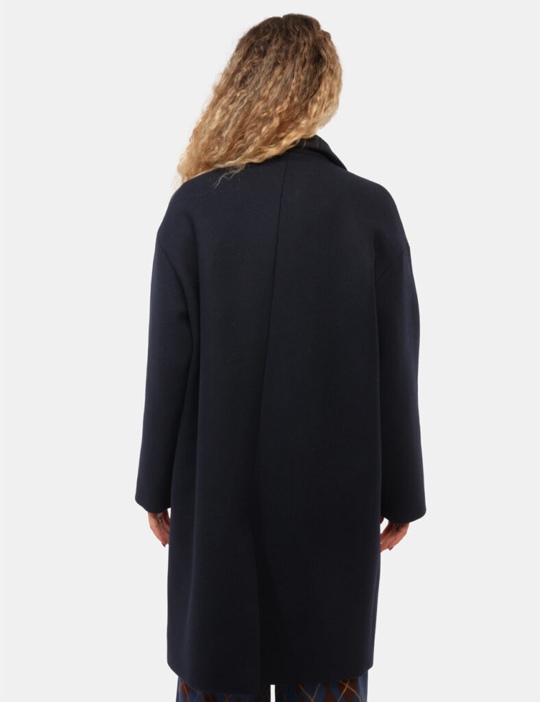 Cappotto Ottod'Ame Blu tg.S - Cappotto Ottod'Ame BluIl Cappotto Ottod'Ame Blu è il capo ideale per affrontare la stagione pi