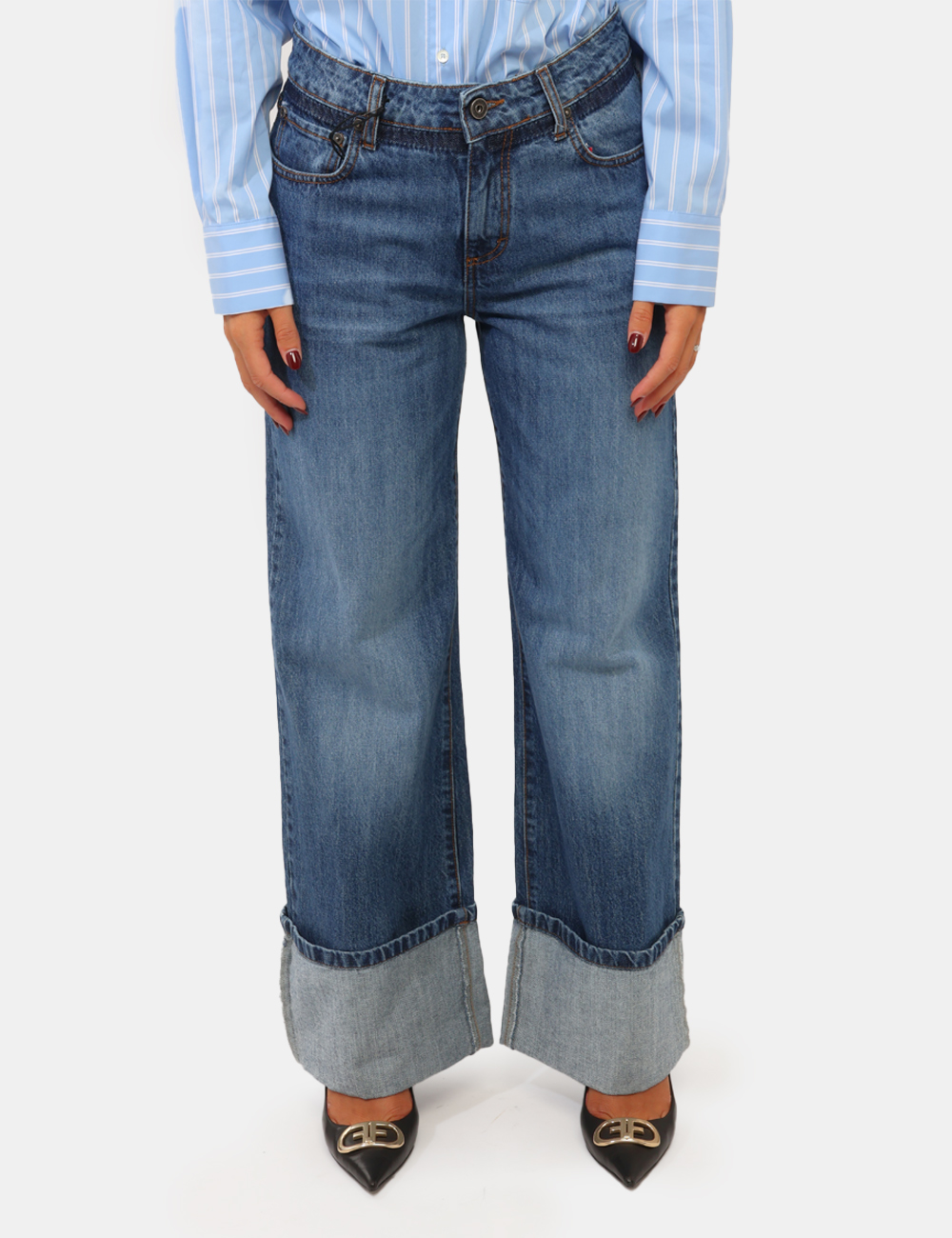 DP0087-D-CC_BLU_AI26_07 Jeans Ottod'Ame Blu tg.27 - Jeans Ottod'Ame BluI Jeans Ottod'Ame Blu sono il capo ideale per chi desidera un denim contempor
