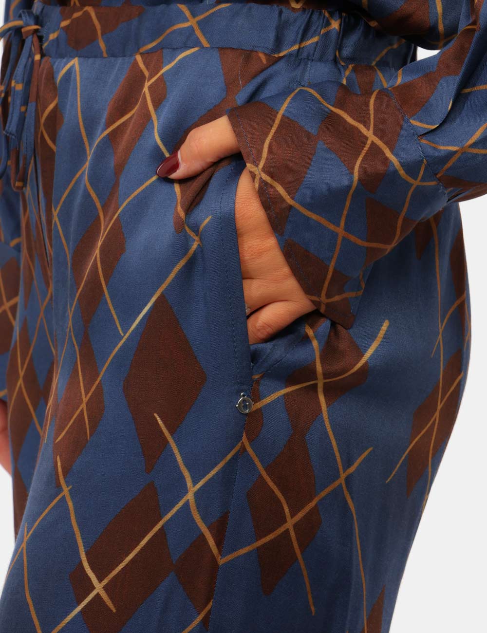 DP0145-D-CC_BLU_AI26_03 Pantalone Ottod'Ame Blu tg.42 - Pantalone Ottod'Ame BluIl Pantalone Ottod'Ame Blu è un capo elegante e originale, ideale per