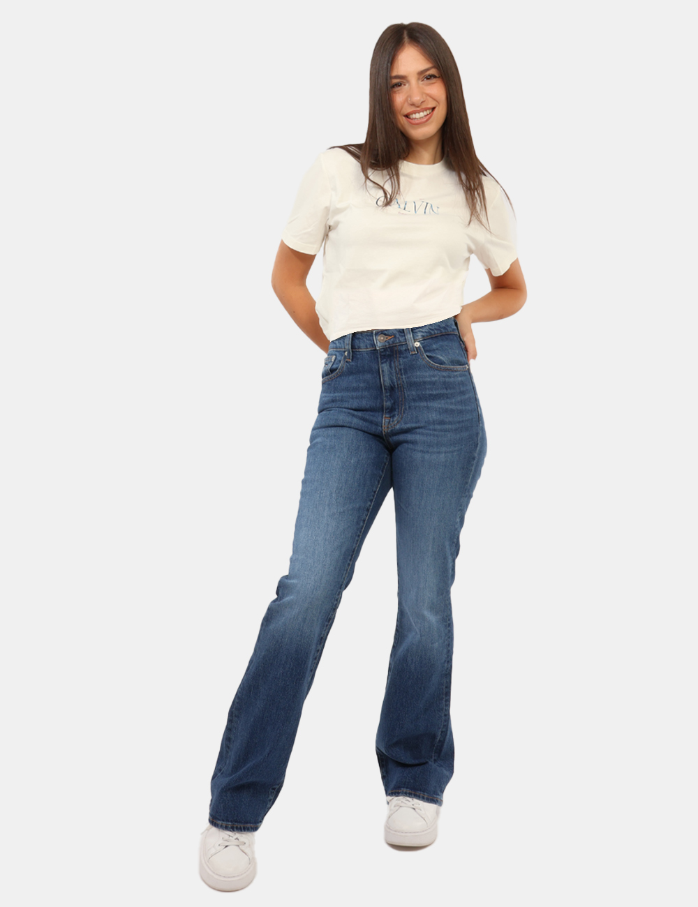 DW0DW23077_1BK_AI26_01 Jeans Tommy Hilfiger Azzurro - Jeans Tommy Hilfiger Azzurro da donna I Jeans TOMMY HILFIGER Azzurro da donna reinterpretano