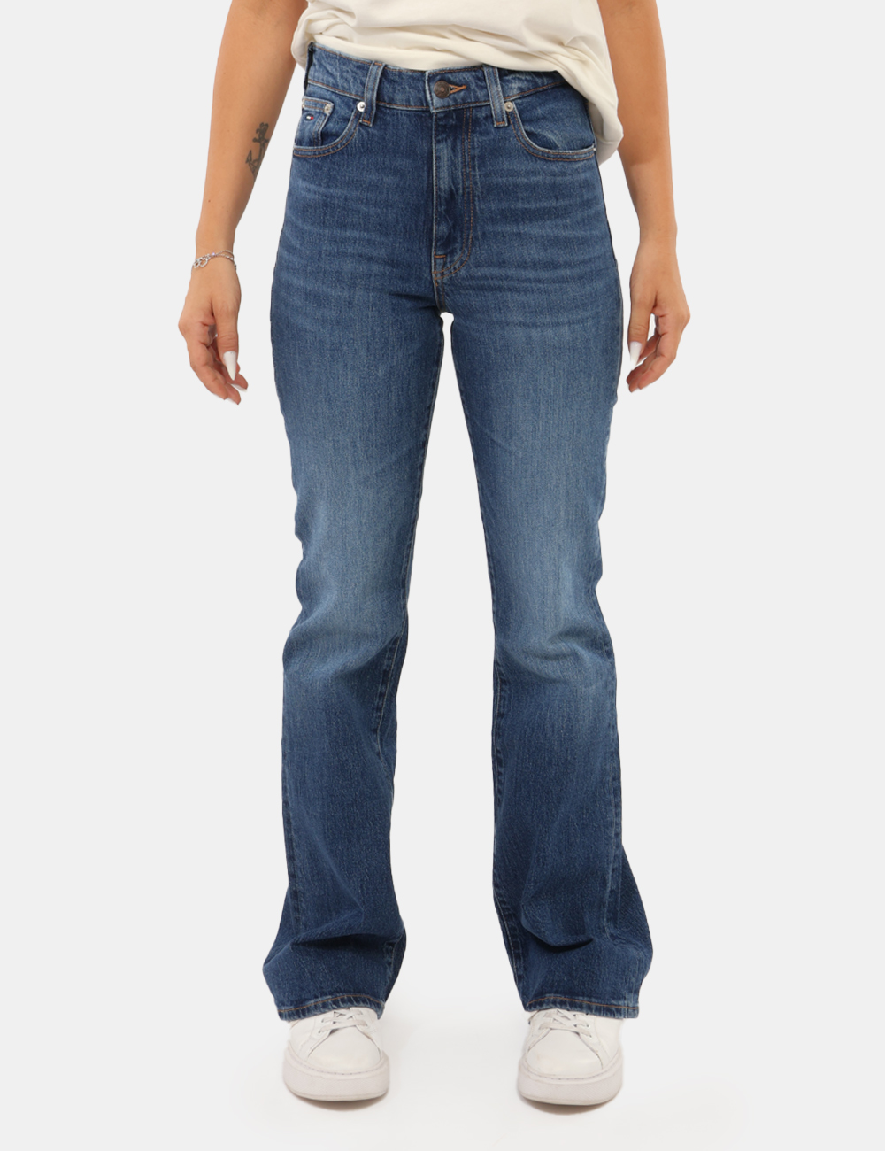 DW0DW23077_1BK_AI26_06 Jeans Tommy Hilfiger Azzurro - Jeans Tommy Hilfiger Azzurro da donna I Jeans TOMMY HILFIGER Azzurro da donna reinterpretano