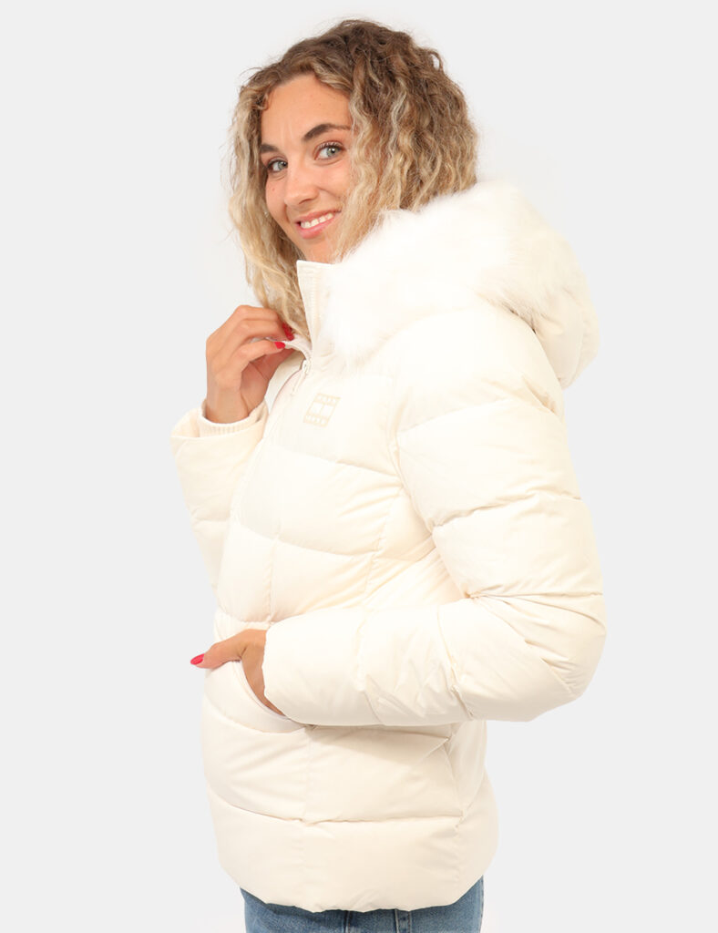 Abbigliamento donna scontato - Piumino Tommy Hilfiger Bianco