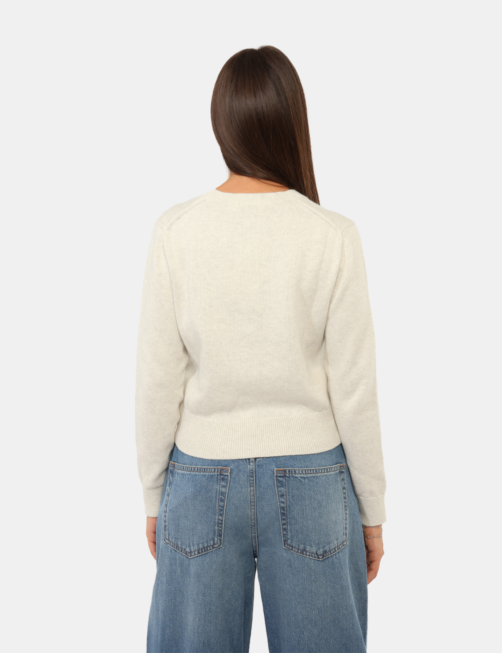 LV047G322G_P74_AI26_2 Maglia Calvin Klein Grigia - Maglia Calvin Klein Grigia da donna La Maglia CALVIN KLEIN Grigia da donna è un capo versatile