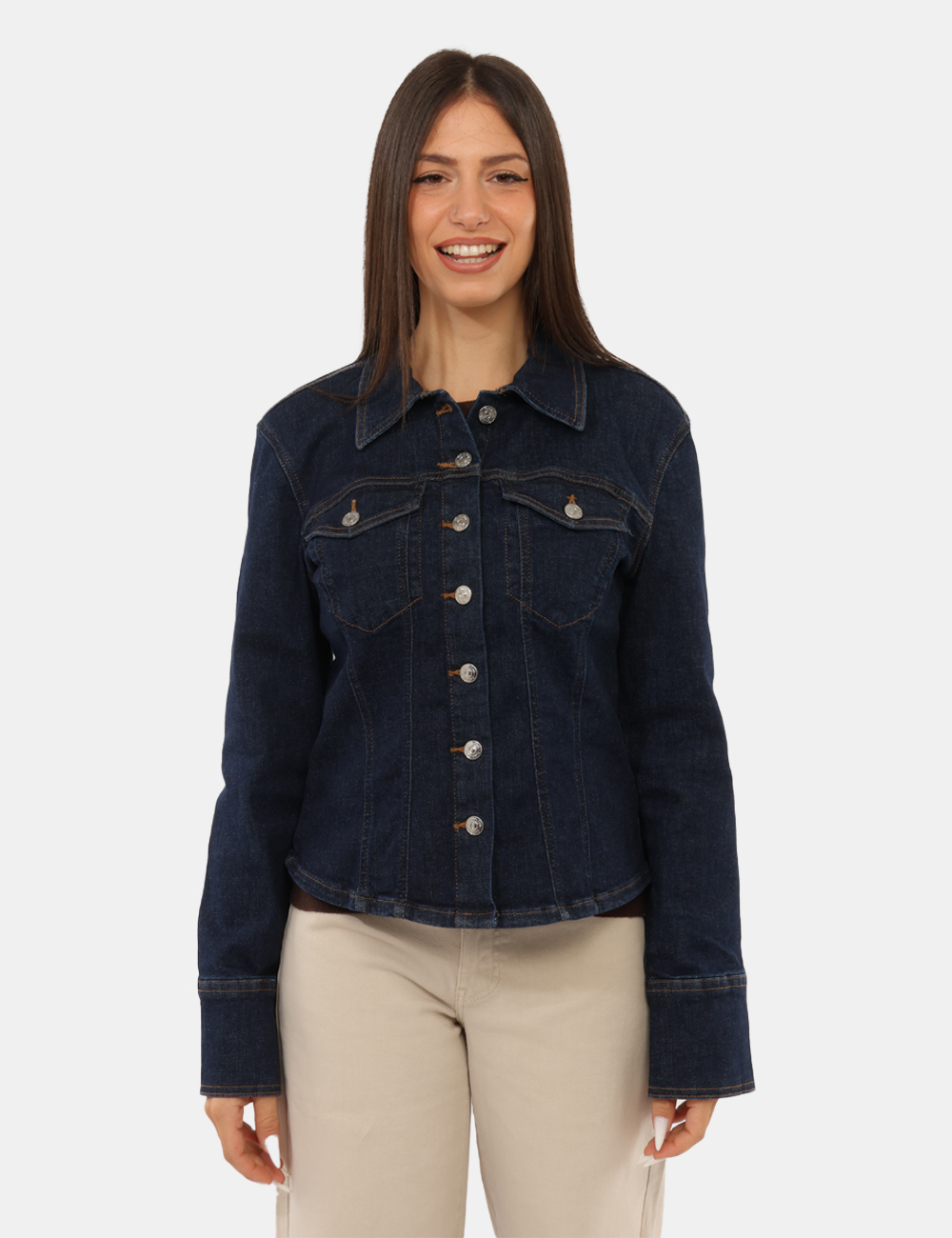 LV047G749G_N8D_AI26_07 Camicia Calvin Klein Blu - Camicia Calvin Klein Blu da donna La Camicia CALVIN KLEIN Blu da donna è un capo versatile dal ca