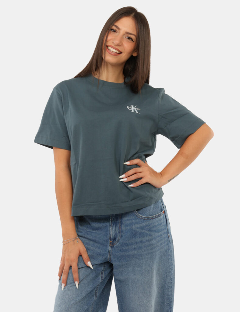Abbigliamento donna scontato - T-shirt Calvin Klein Blu