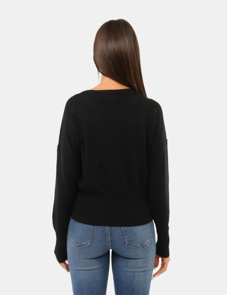 Abbigliamento donna scontato - Maglia Yes Zee Nera