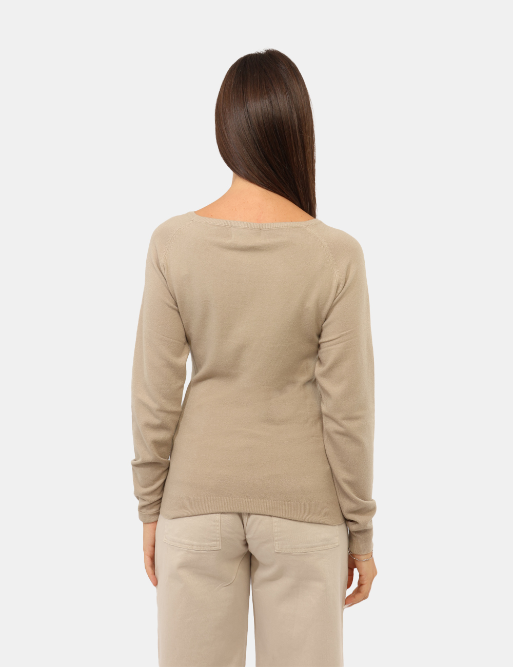 M053-RU00_BEIGE_AI26_02 Maglia Yes Zee Beige - Maglia Yes Zee Beige da donna La Maglia YES ZEE Beige è un capo femminile e versatile, pensato per ac