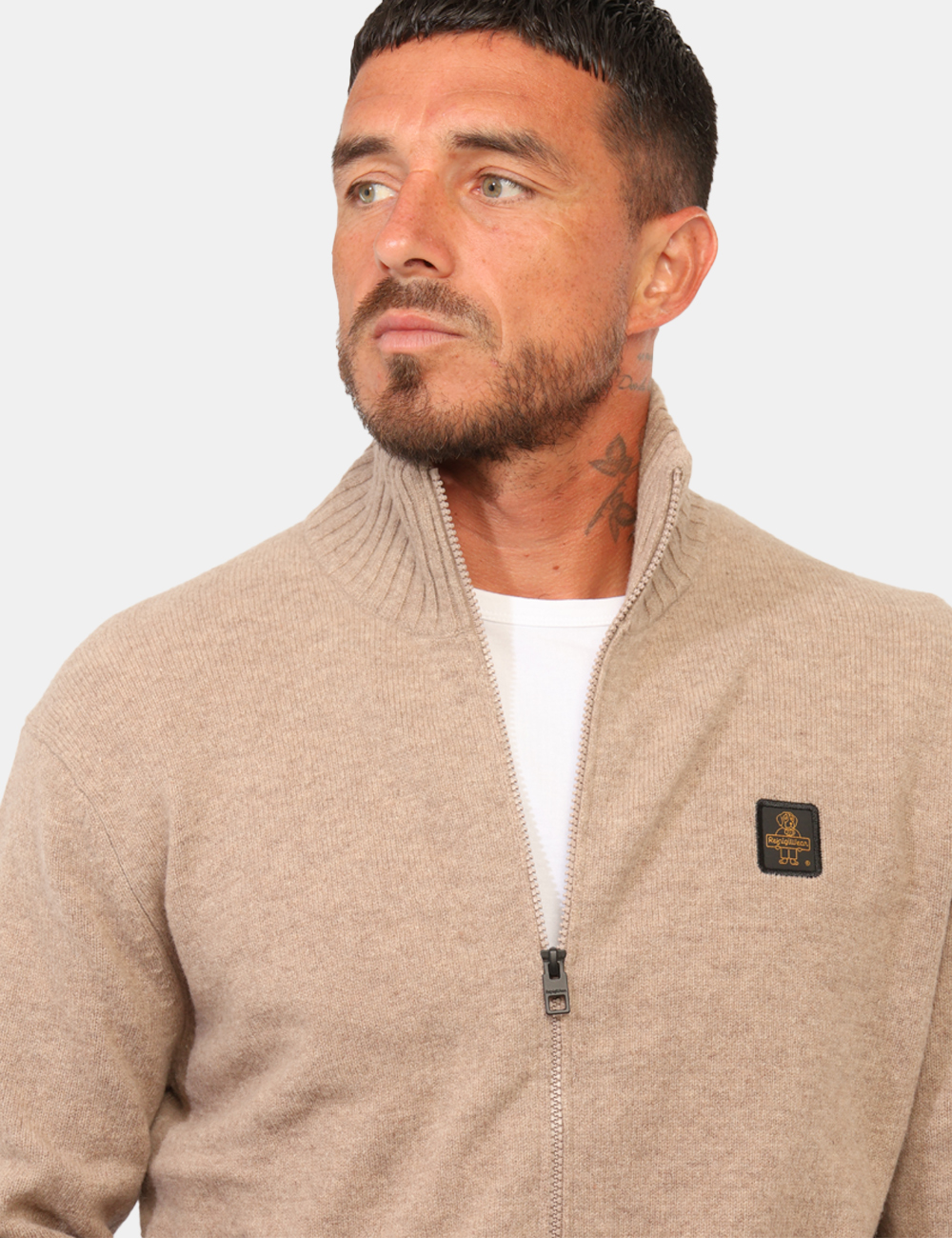 M30800-WO0150-M-CC_BEIGE_AI26_4 Maglione Refrigiwear Beige tg.L - Maglione Refrigiwear Beige da uomoIl Maglione REFRIGIWEAR è un capo versatile e curato, id