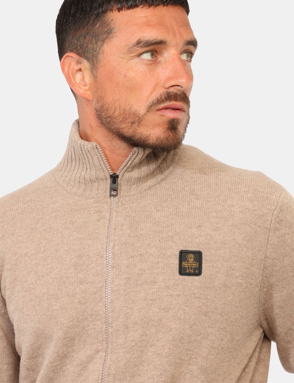 M30800-WO0150-M-CC_BEIGE_AI26_5 Maglione Refrigiwear Beige tg.L - Maglione Refrigiwear Beige da uomoIl Maglione REFRIGIWEAR è un capo versatile e curato, id