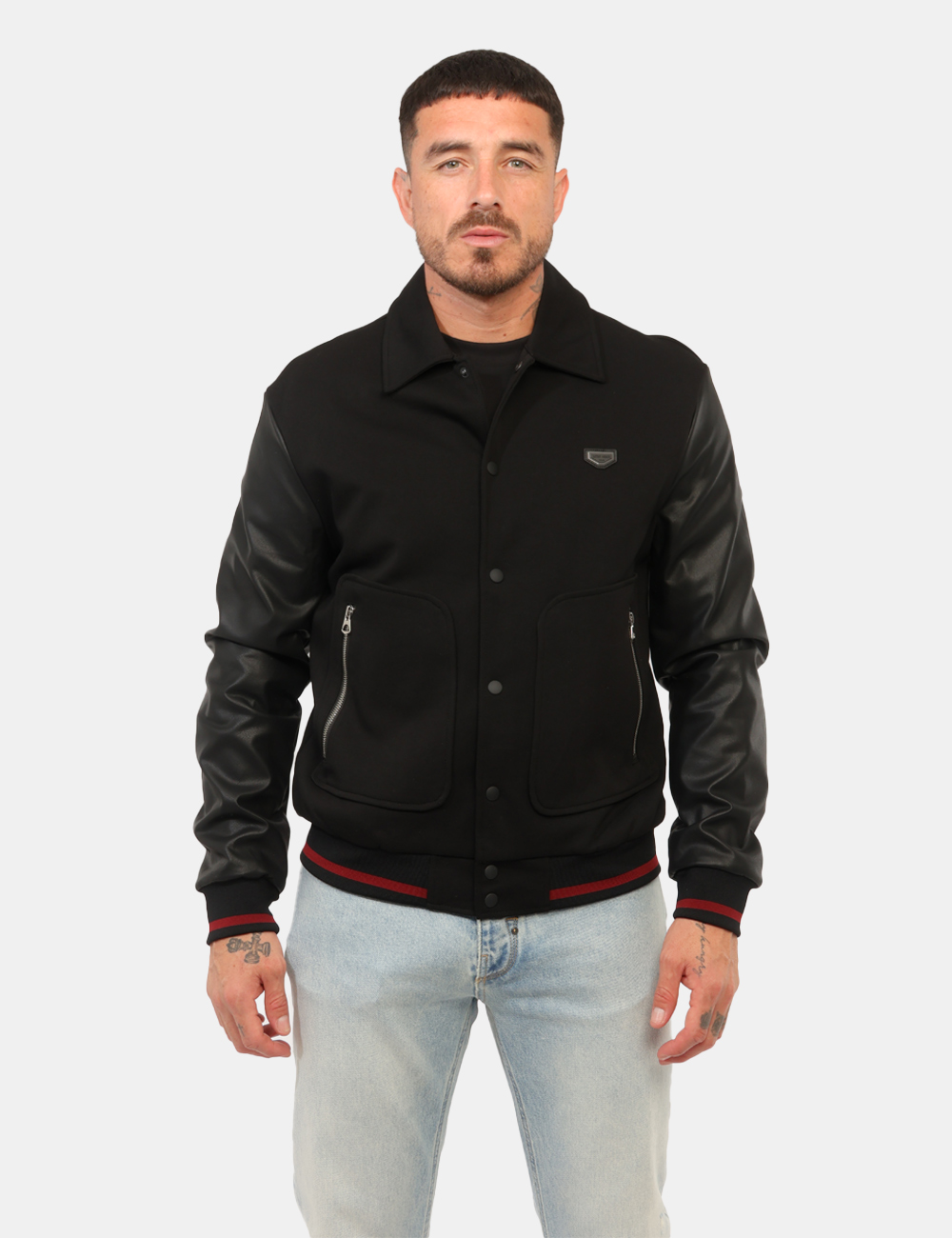 MMFL01147FA150168-M-CC_NERO_AI26_7 Giacca Antony Morato Nera tg.L - Giacca ANTONY MORATO Nera da uomo E’ il capo ideale per chi desidera unire stile urbano e