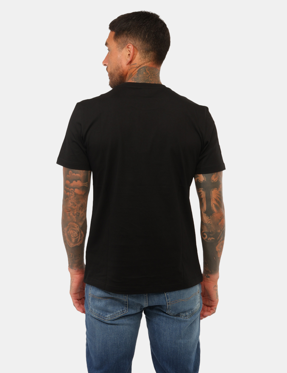 MMKS02696_9000_AI26_02 T-shirt Antony Morato Nera - T-shirt Antony Morato Nera da uomo La T-shirt ANTONY MORATO Nera è un capo essenziale e contemp