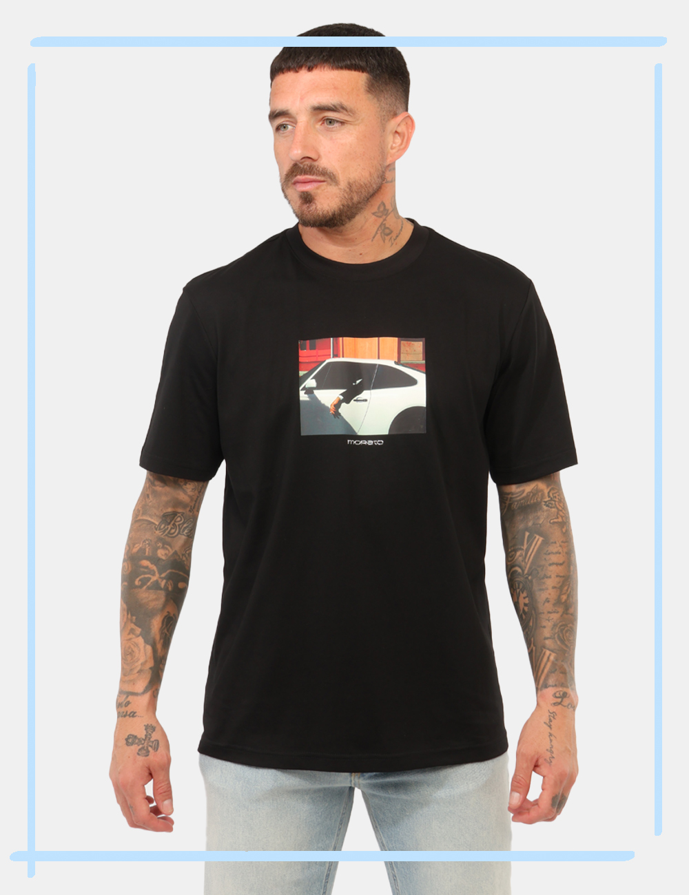 MMKS02709FA100240-M-CC_NERO_AI26_1 T-shirt Antony Morato Nera tg.L - T-shirt ANTONY MORATO Nera da uomo E’ il capo ideale per chi desidera aggiungere un tocco