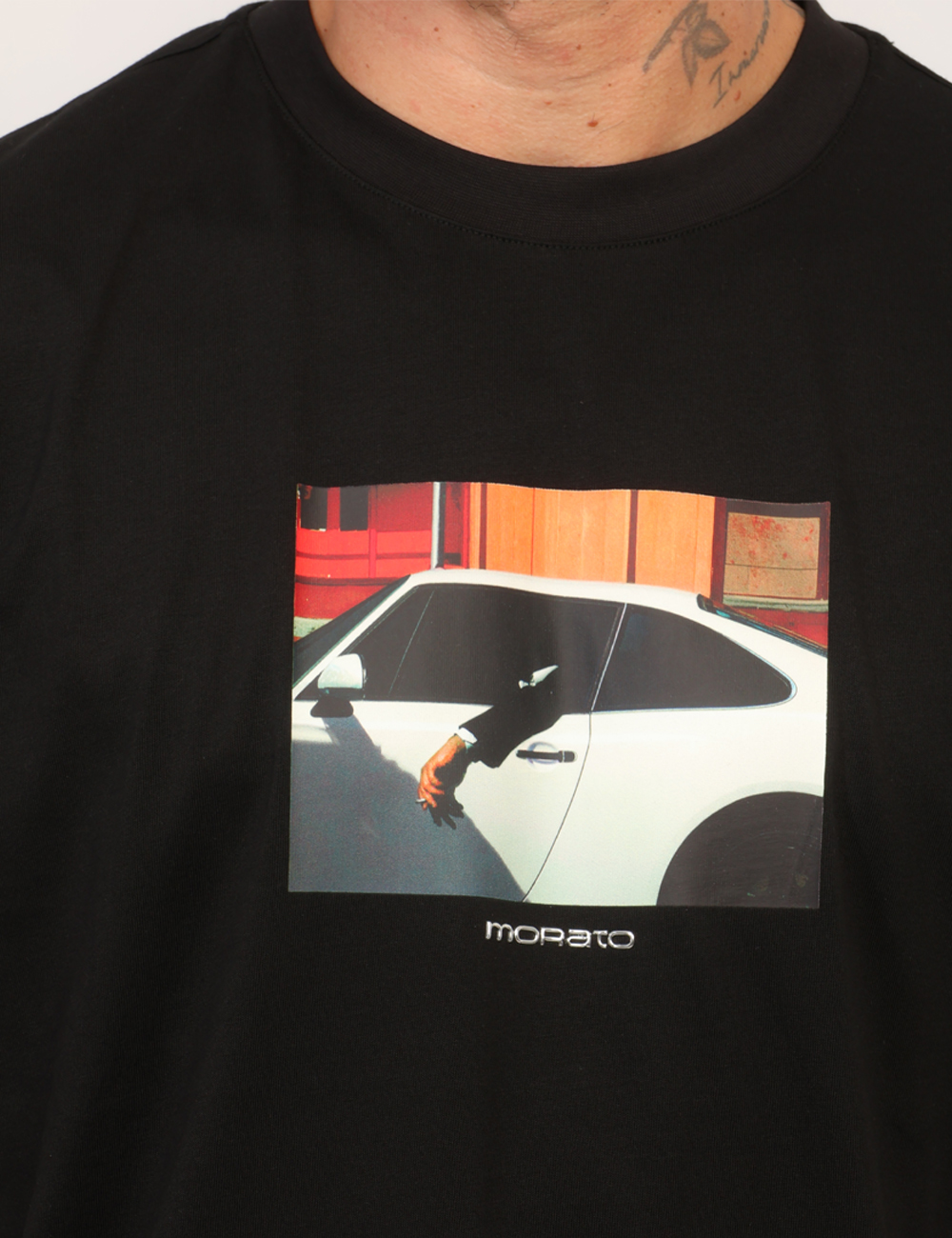 MMKS02709FA100240-M-CC_NERO_AI26_3 T-shirt Antony Morato Nera tg.L - T-shirt ANTONY MORATO Nera da uomo E’ il capo ideale per chi desidera aggiungere un tocco