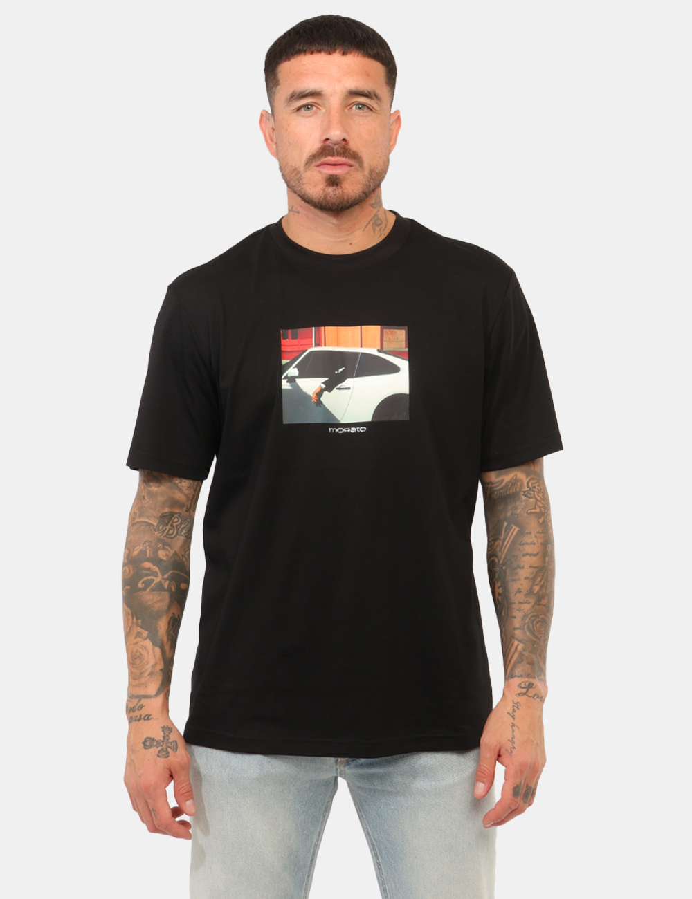 MMKS02709FA100240-M-CC_NERO_AI26_5 T-shirt Antony Morato Nera tg.L - T-shirt ANTONY MORATO Nera da uomo E’ il capo ideale per chi desidera aggiungere un tocco