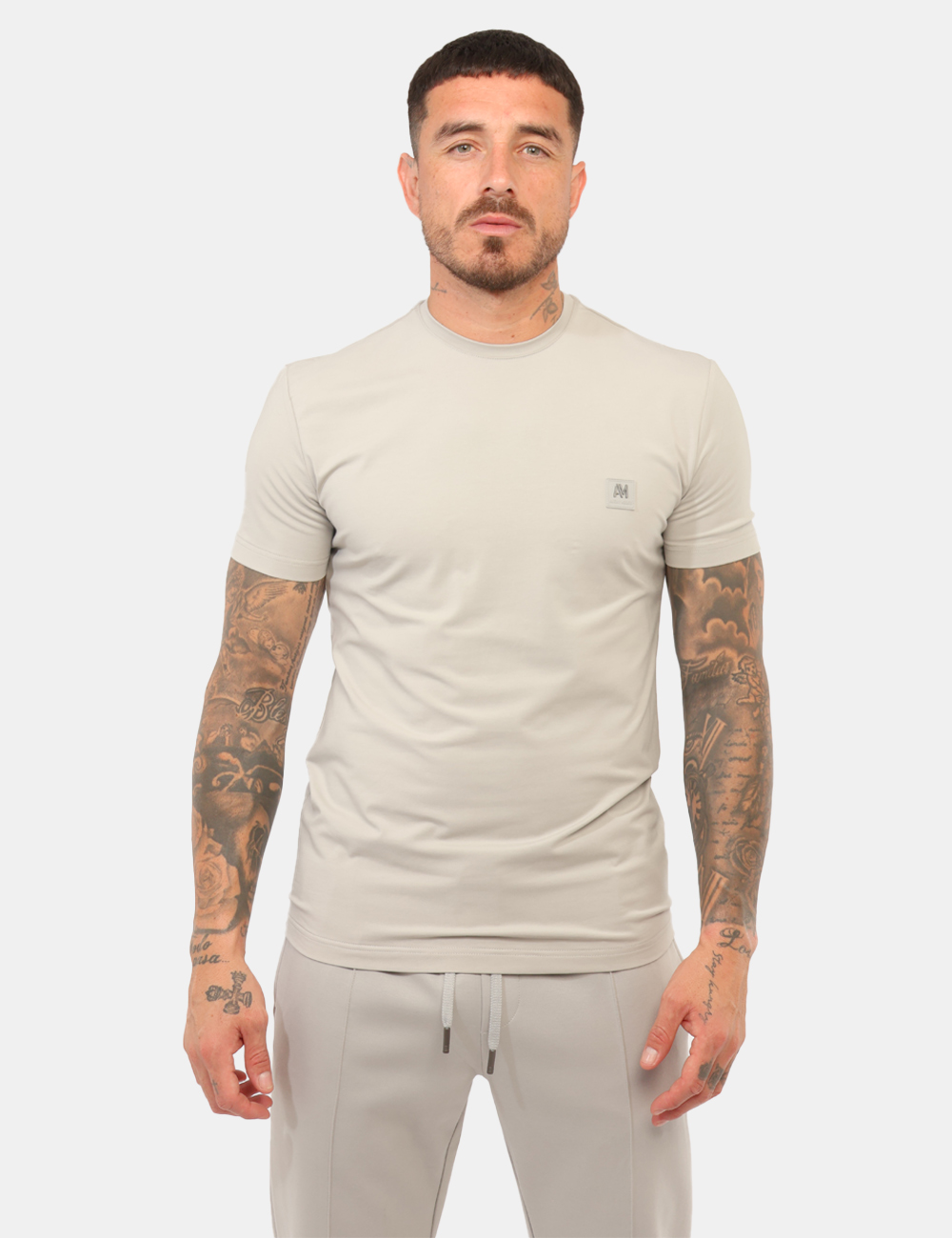 MMKS02731FA120033-M-CC_GRIGIO_AI26_5 T-shirt Antony Morato Grigia tg.L - T-shirt ANTONY MORATO Grigia da uomo E’ un capo essenziale che unisce comfort, qualità