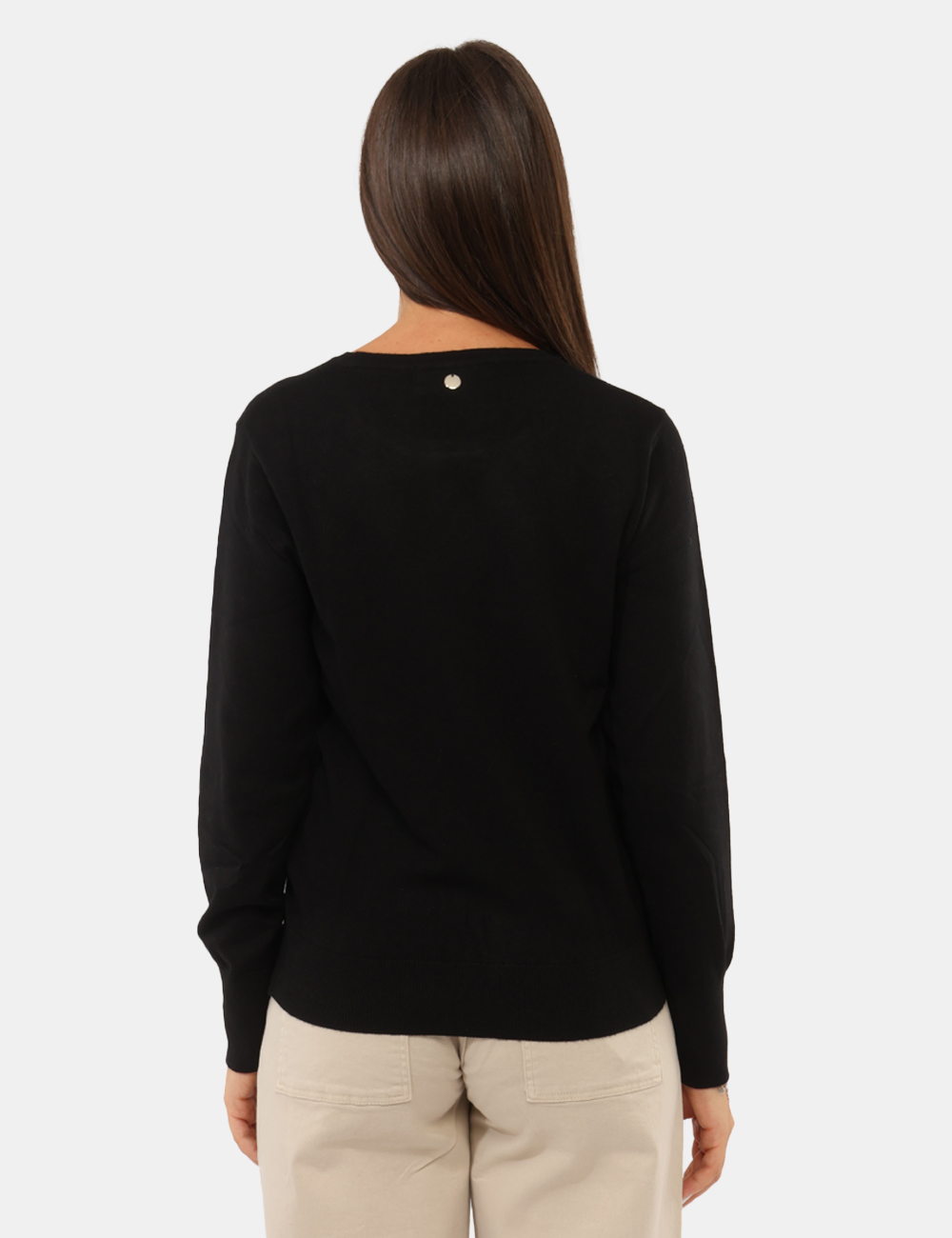 PK20023-OC_NERO_AI26_02 Maglia Rue De Clerie Nera - Maglia Rue De Clerie Nera da donna La Maglia RUE DE CLERIE Nera è un capo femminile e versatile,