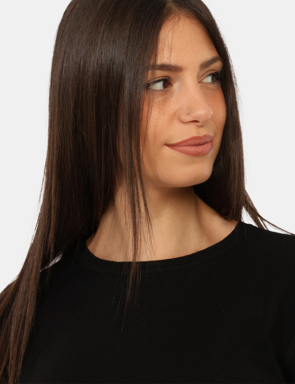 PK20023-OC_NERO_AI26_04 Maglia Rue De Clerie Nera - Maglia Rue De Clerie Nera da donna La Maglia RUE DE CLERIE Nera è un capo femminile e versatile,