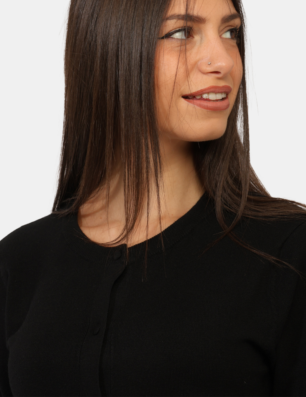 PK20025-OC_NERO_AI26_04 Maglia Rue De Clerie Nera - Maglia Rue De Clerie Nera da donna La Maglia RUE DE CLERIE Nera è un capo femminile e versatile,