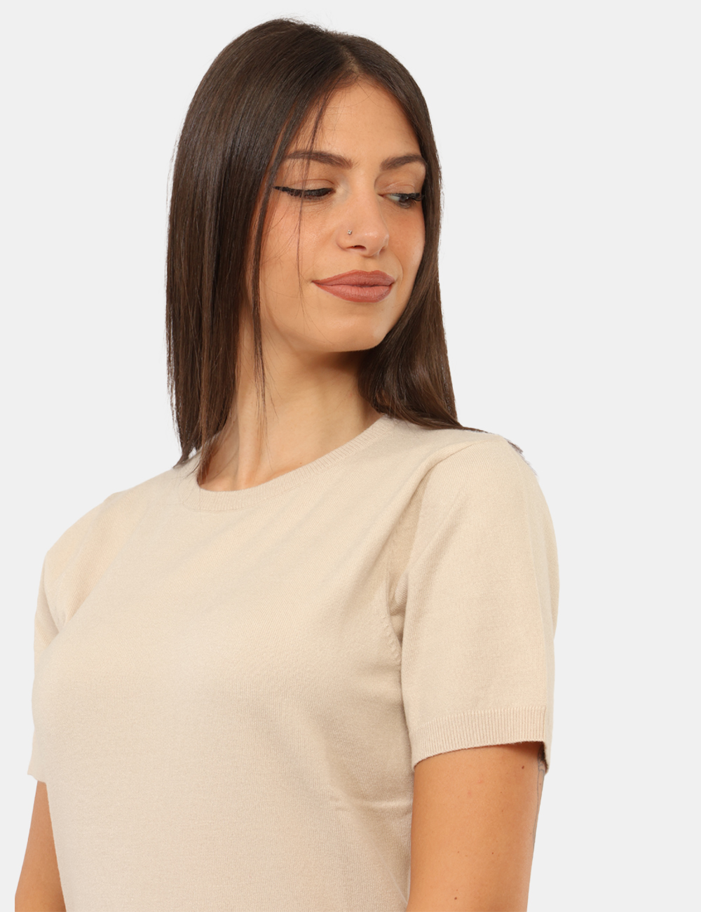 PK20028-OC_CASHA_AI26_04 Maglia Rue De Clerie Beige - Maglia Rue De Clerie Beige da donna La Maglia RUE DE CLERIE Beige è un capo femminile e versati