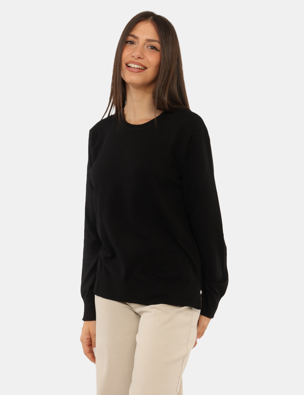 PK20030-OC_NERO_AI26_01 Maglia Rue De Clerie Nero - Maglia Rue De Clerie Nero da donna La Maglia RUE DE CLERIE Nero è un capo femminile e versatile,