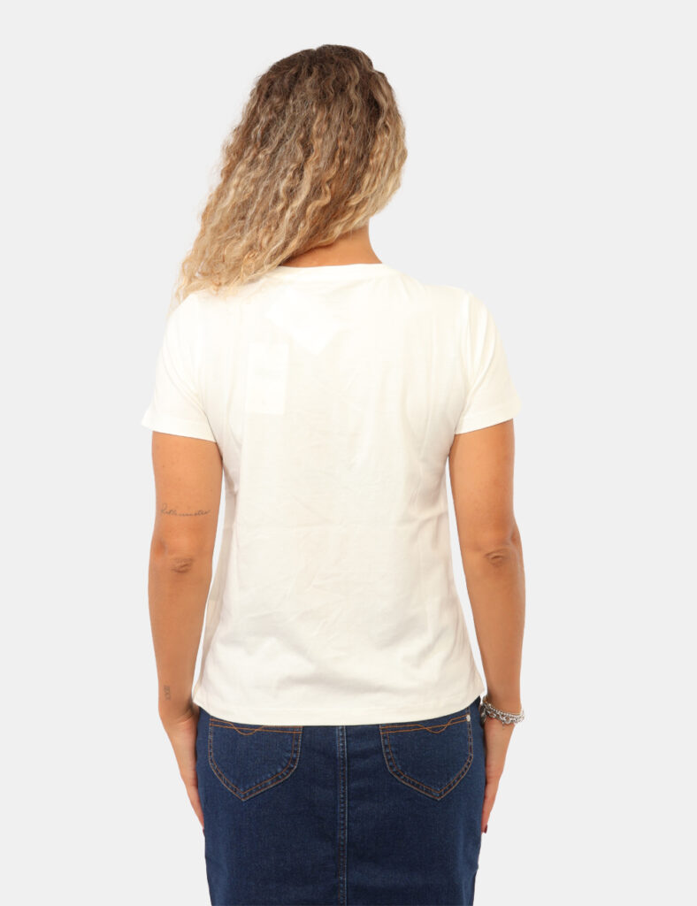 T-shirt Pepe Jeans Bianca - T-shirt PEPE JEANS Bianca da donna La T-shirt PEPE JEANS Bianca da donna è il capo perfetto per
