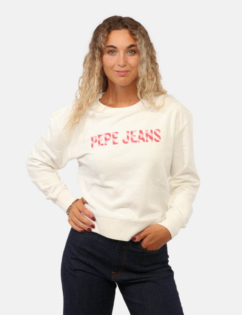 Abbigliamento donna scontato - Felpa Pepe Jeans Bianca