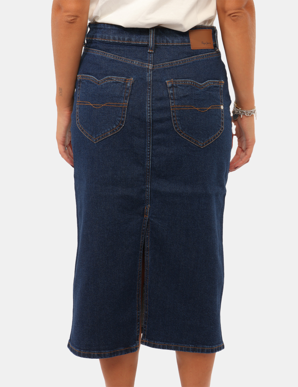 PL90119455CB_DENIM-P000_AI26_02 Gonna Pepe Jeans Blu - Gonna PEPE JEANS Blu da donna La Gonna PEPE JEANS Blu da donna è un capo versatile e femminile, perfe