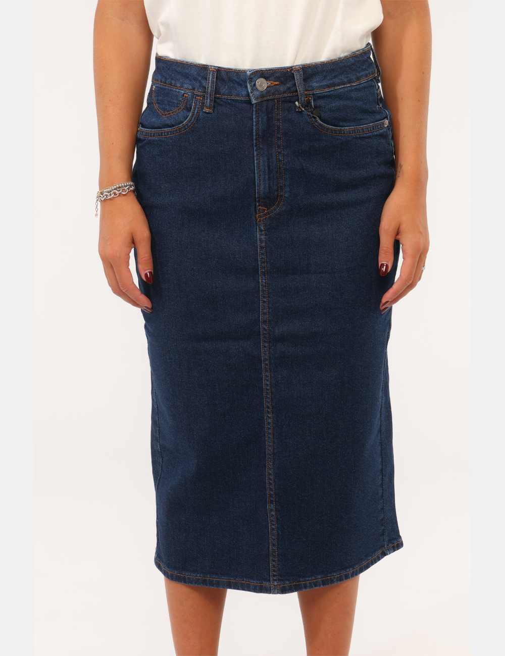 PL90119455CB_DENIM-P000_AI26_07 Gonna Pepe Jeans Blu - Gonna PEPE JEANS Blu da donna La Gonna PEPE JEANS Blu da donna è un capo versatile e femminile, perfe