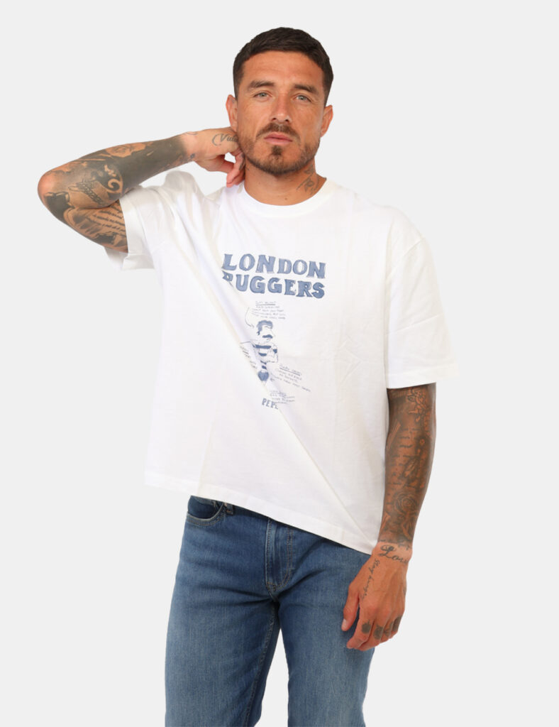 t-shirt in cotone uomo scontata - T-shirt Pepe Jeans Bianca