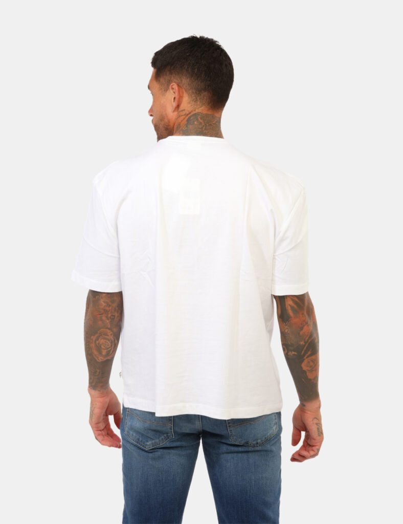 t-shirt in cotone uomo scontata - T-shirt Pepe Jeans Bianca