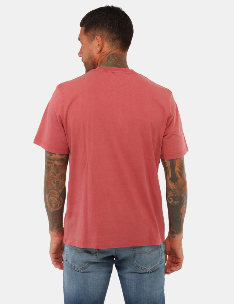 t-shirt in cotone uomo scontata - T-shirt Pepe Jeans Rossa