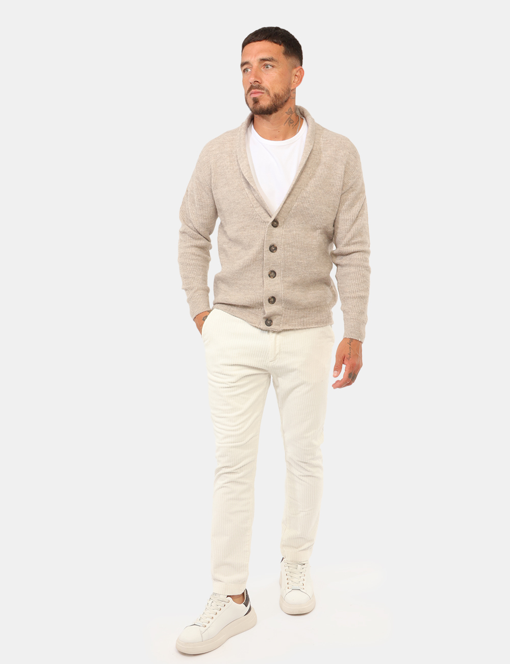 PSI1434SS-SC_OFF-WHITE_AI26_1 Pantalone Sseinse Bianco - Pantalone SSEINSE Bianco da uomo Il Pantalone SSEINSE Bianco da uomo è una proposta contemporanea