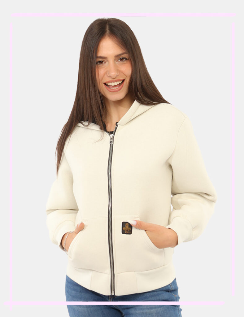 Felpe da donna scontata - Felpa Refrigiwear Beige tg.XS