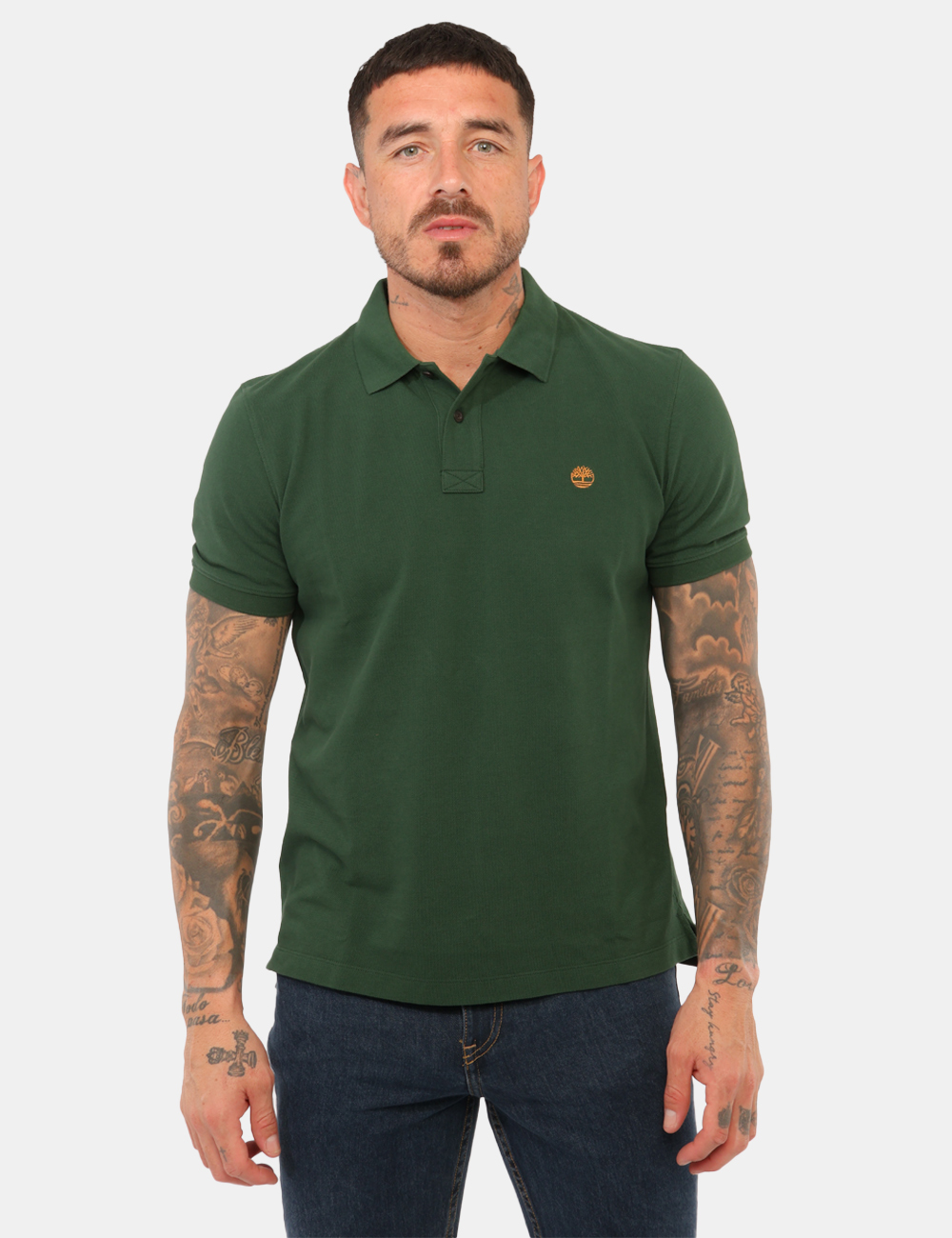 TBC0YHBF398S-M-W-CC_VERDE_AI26_5 Polo Timberland Verde tg.M - Polo TIMBERLAND Verde da uomo La Polo TIMBERLAND Verde da uomo è un capo intramontabile, perfet