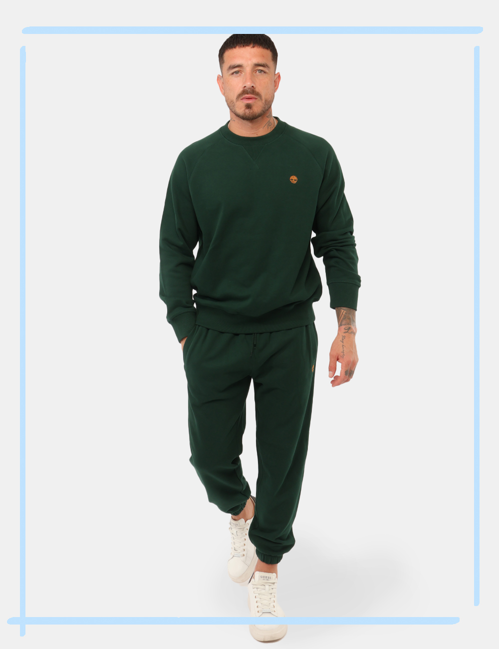 TBC0YHBWEA1S-M-W-CC_VERDE_AI26_1 Pantalone delle tuta Timberland Verde tg.32 - Pantalone della tuta TIMBERLAND Verde da uomo Il Pantalone della tuta TIMBERLA