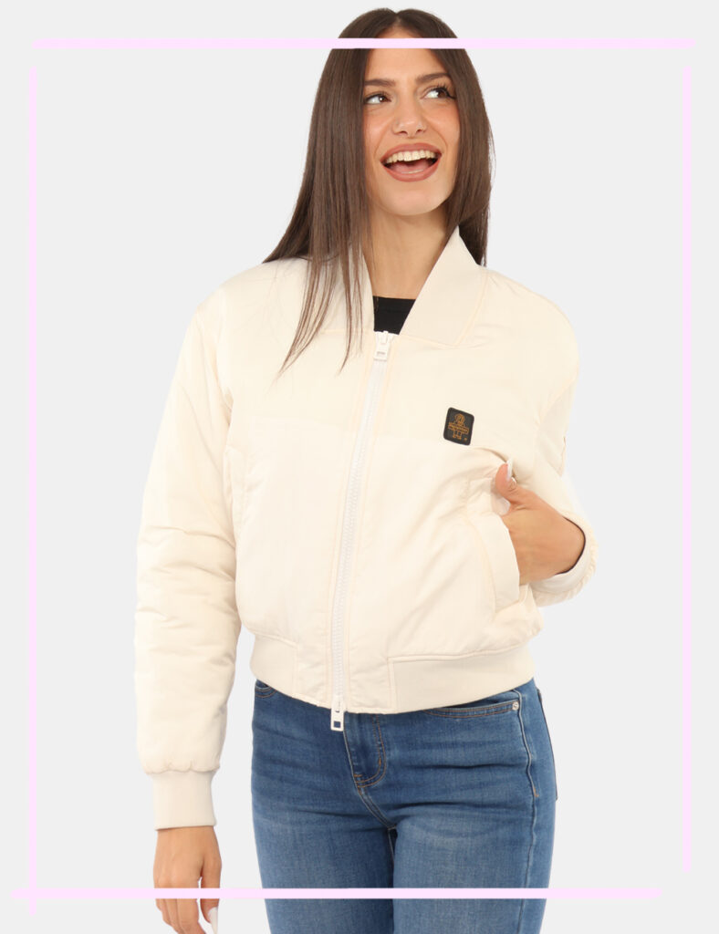 Abbigliamento donna scontato - Piumino Refrigiwear Panna tg.S